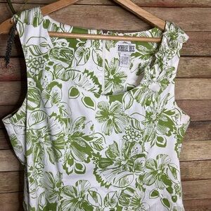Robbie Bee Vintage Summer Sleeveless Retro Floral Dress Women’s Size 16